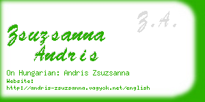 zsuzsanna andris business card